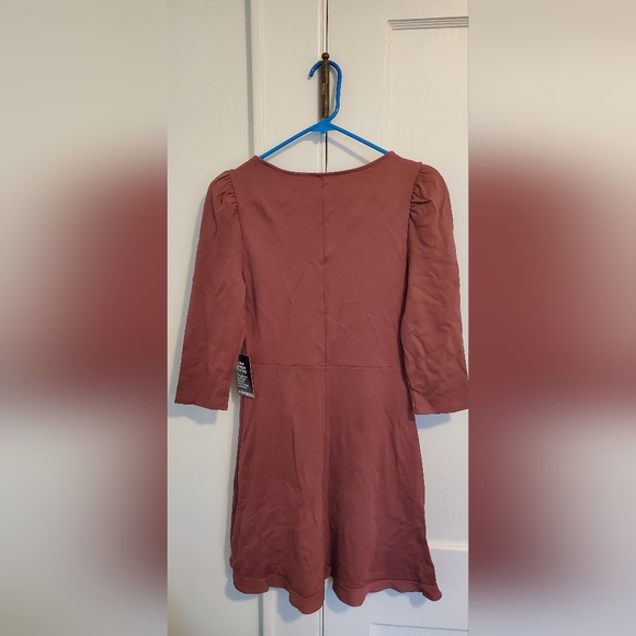 Express Mauve 3/4 Sleeve Dress - Picture 8 of 10